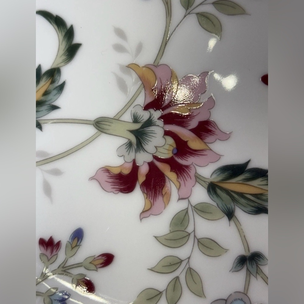 Vintage Andrea by Sadek Buckingham 10" Porcelain Cake Plate & Server JAPAN - Picture 2 of 13